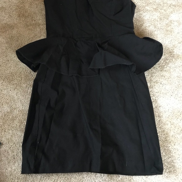 Ruby Rox Black peplum lace back dress - Picture 2 of 5